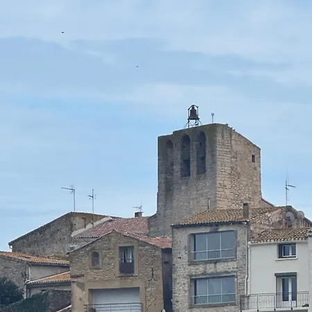 Le Vieux Superbe Dans Maison Médiévale Avec Terrasse Et Vue Lagune De Thau Appartement